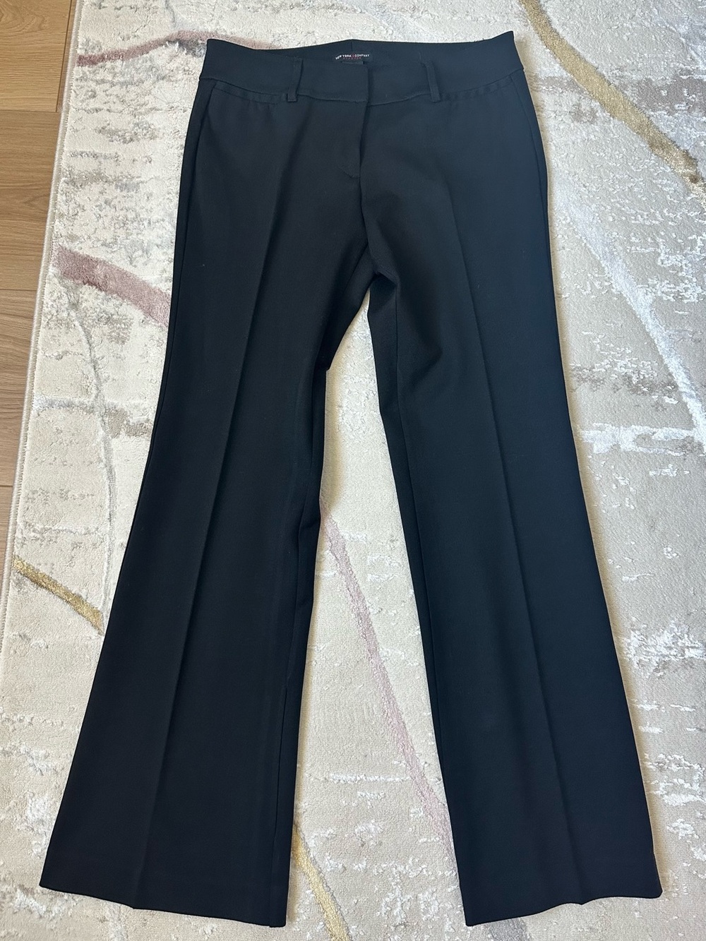 New York & Company Women's Black Dress Trousers - Straight Leg